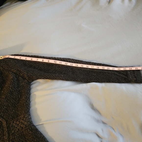 Aran Crafts Dark Gray Cable Knit Cardigan - Picture 6 of 6